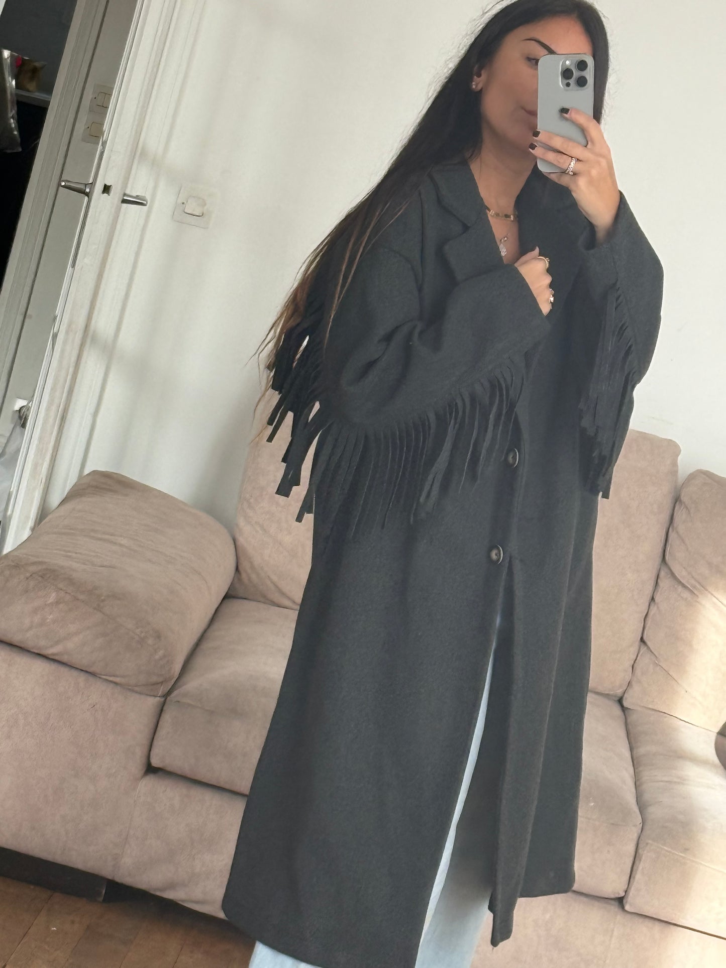 Veste frange