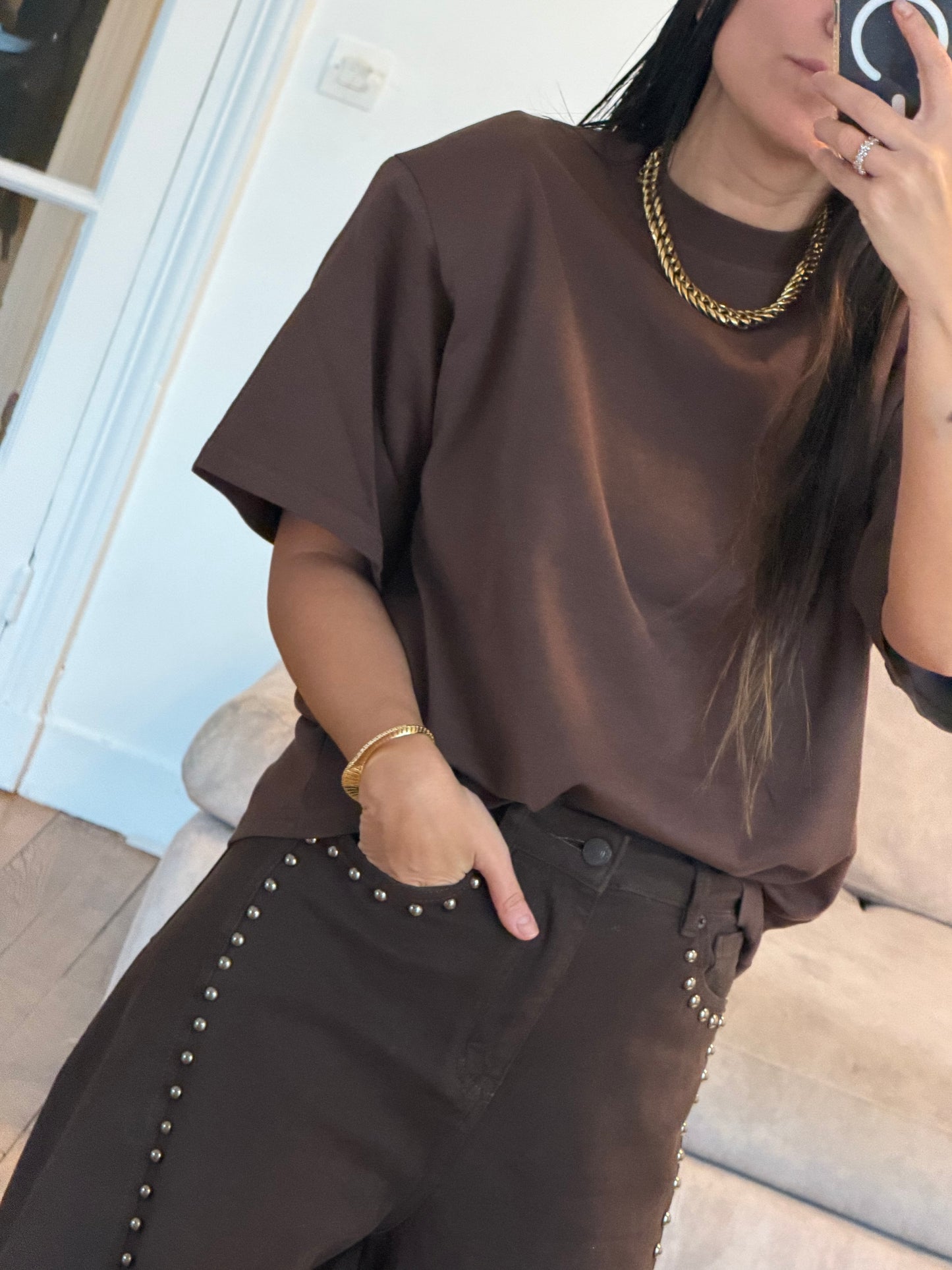 Top épaulette Leslie