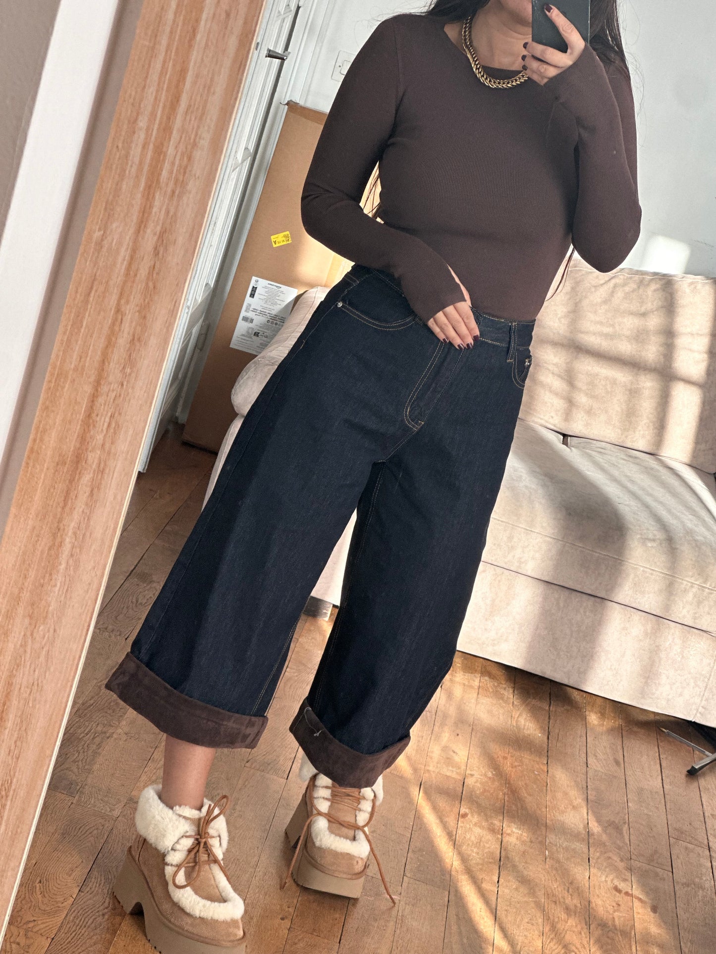 Top « pull » mitaine