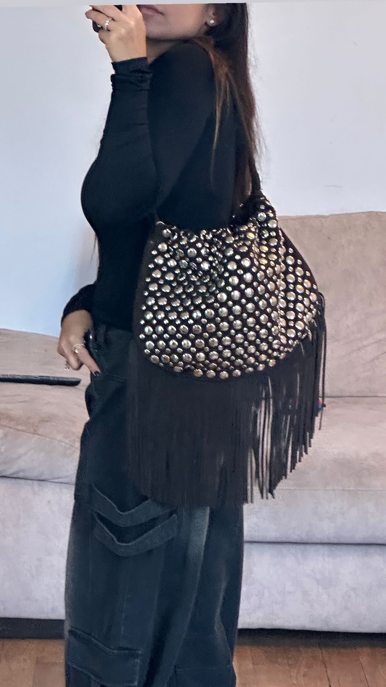 Sac daim rivet Ethel